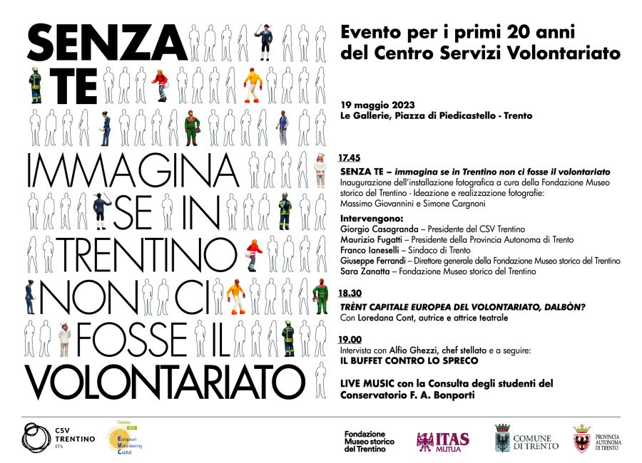 SENZA TE – PRENOTATI PER IL NOSTRO EVENTO DEL 19 MAGGIO!